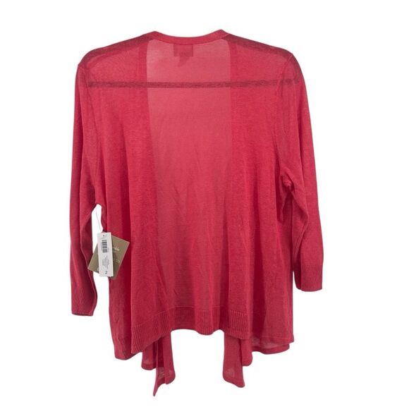 Chico’s Yelena Convertible Open Front Tie Cardigan Sweater Size 2, Large, NWT - Picture 2 of 11